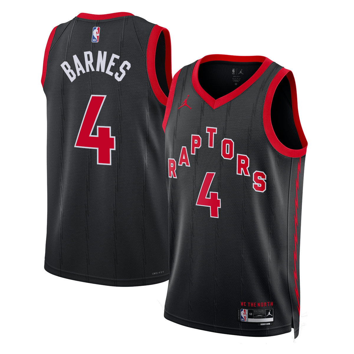 Toronto Raptors Jordan Statement Edition Swingman Jersey - Black - Scottie Barnes - Unisex