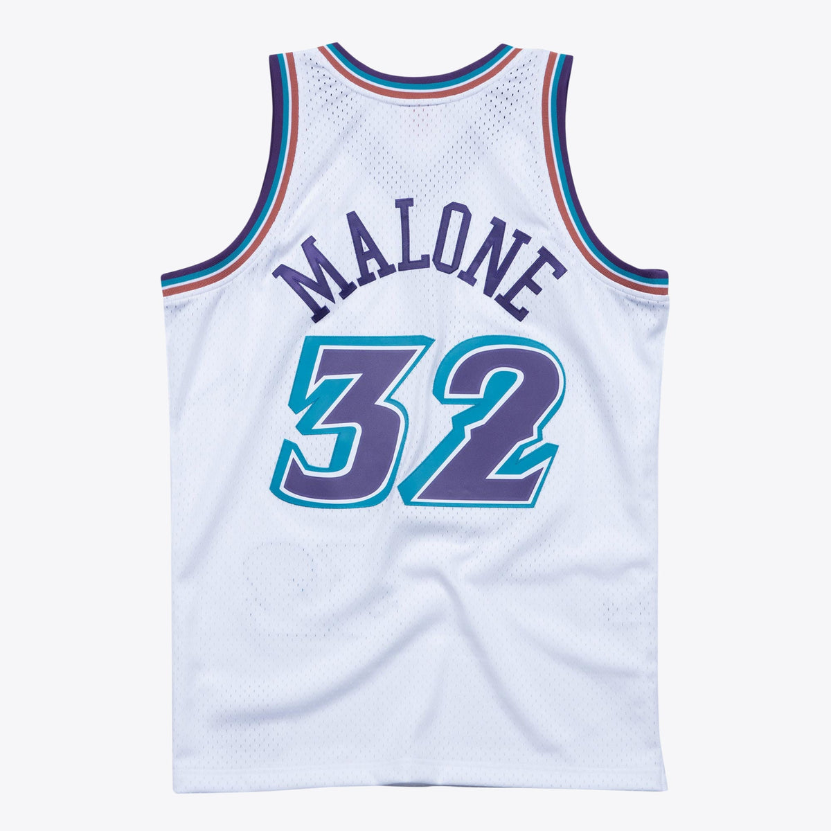 Utah Jazz Karl Malone 1996 Hardwood Classics Swingman Jersey By Mitchell & Ness - White - Mens