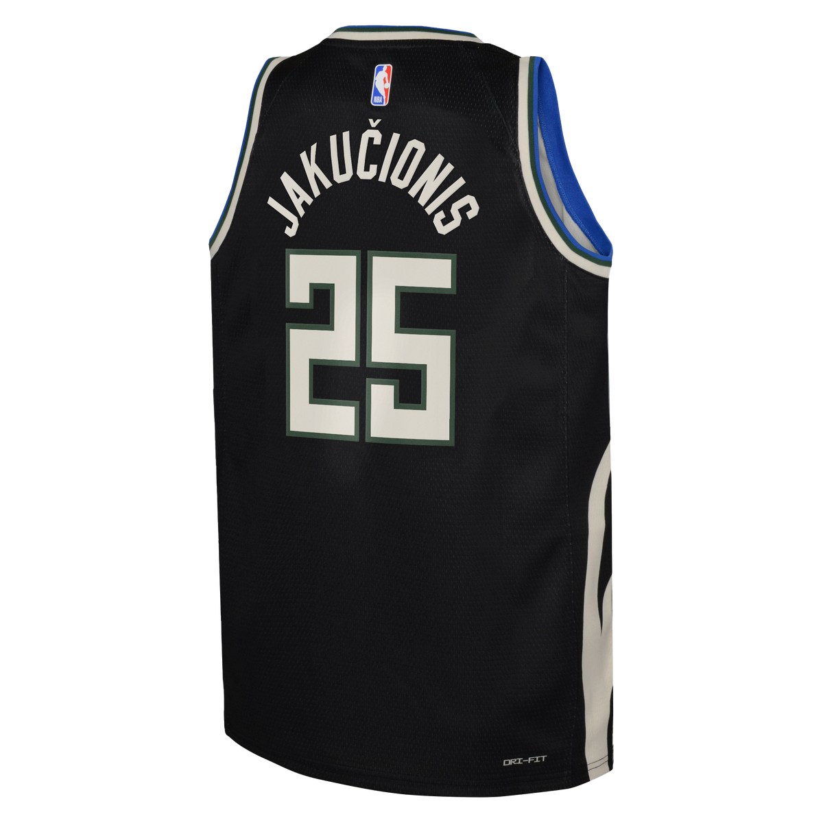 Milwaukee Bucks Jordan Brand Statement Edition Swingman Jersey - Hunter Green - Kasparas Jakučionis - Youth