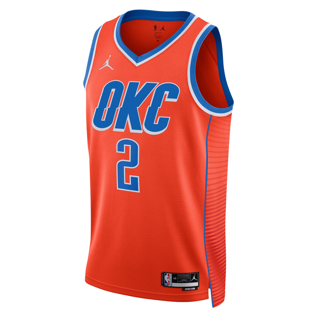 Oklahoma City Thunder Jordan Statement Edition Swingman Jersey - Orange - Shai Gilgeous-Alexander - Unisex