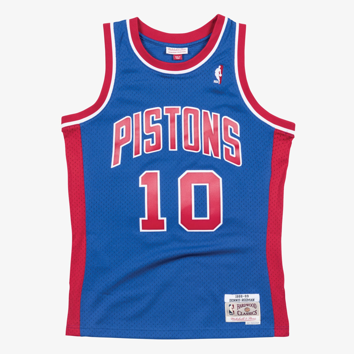 Detroit Pistons Mitchell & Ness Swingman Jersey Road Dennis Rodman 1988-89