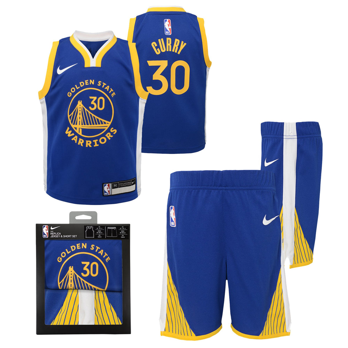Golden State Warriors Replica Icon Jersey Box Set - Stephen Curry - Toddler