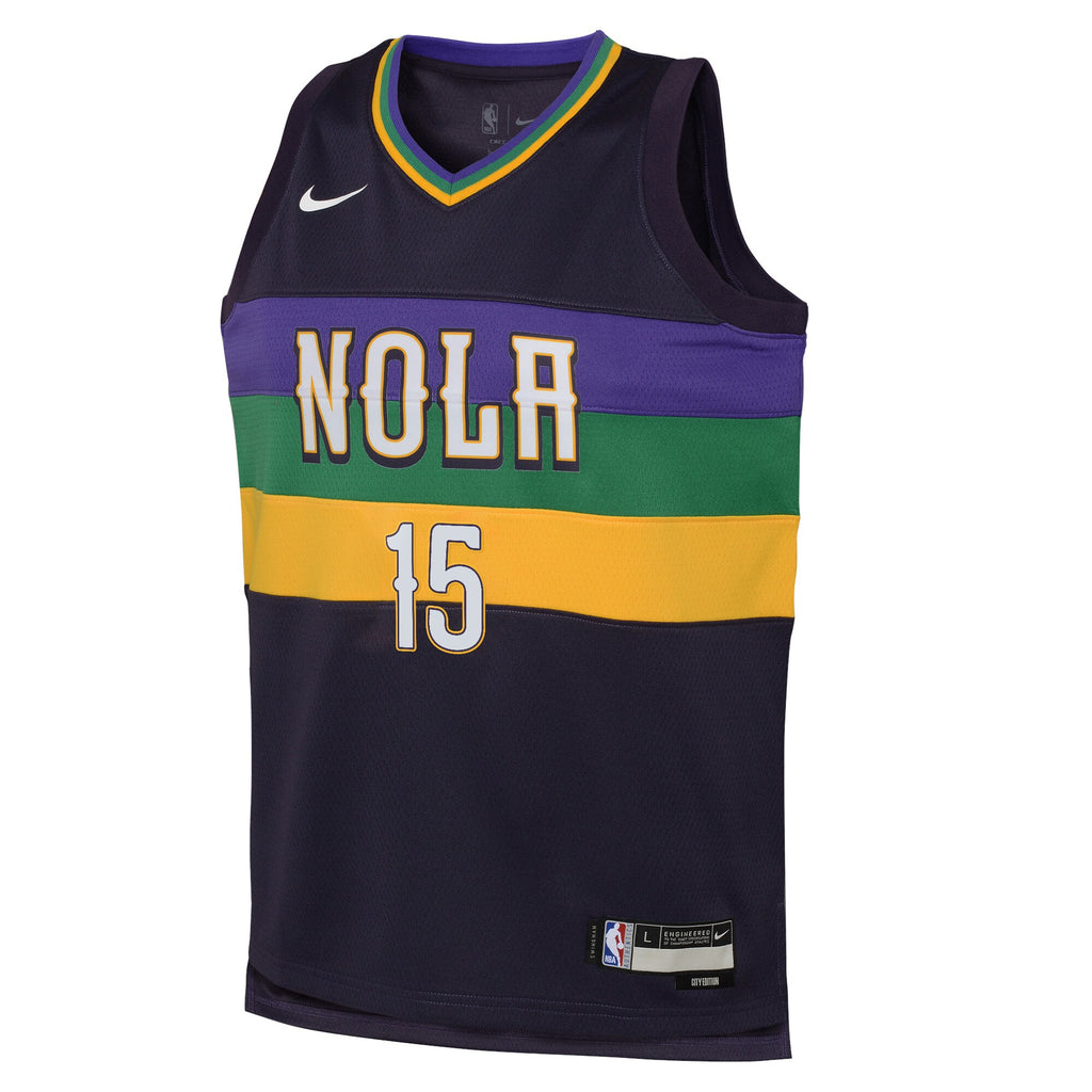 New Orleans Pelicans Nike City Edition Swingman Jersey 22 - Purple - Jose Alvarado - Youth