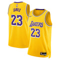 Los Angeles Lakers Nike Icon Swingman Jersey - Gold - LeBron James - Youth