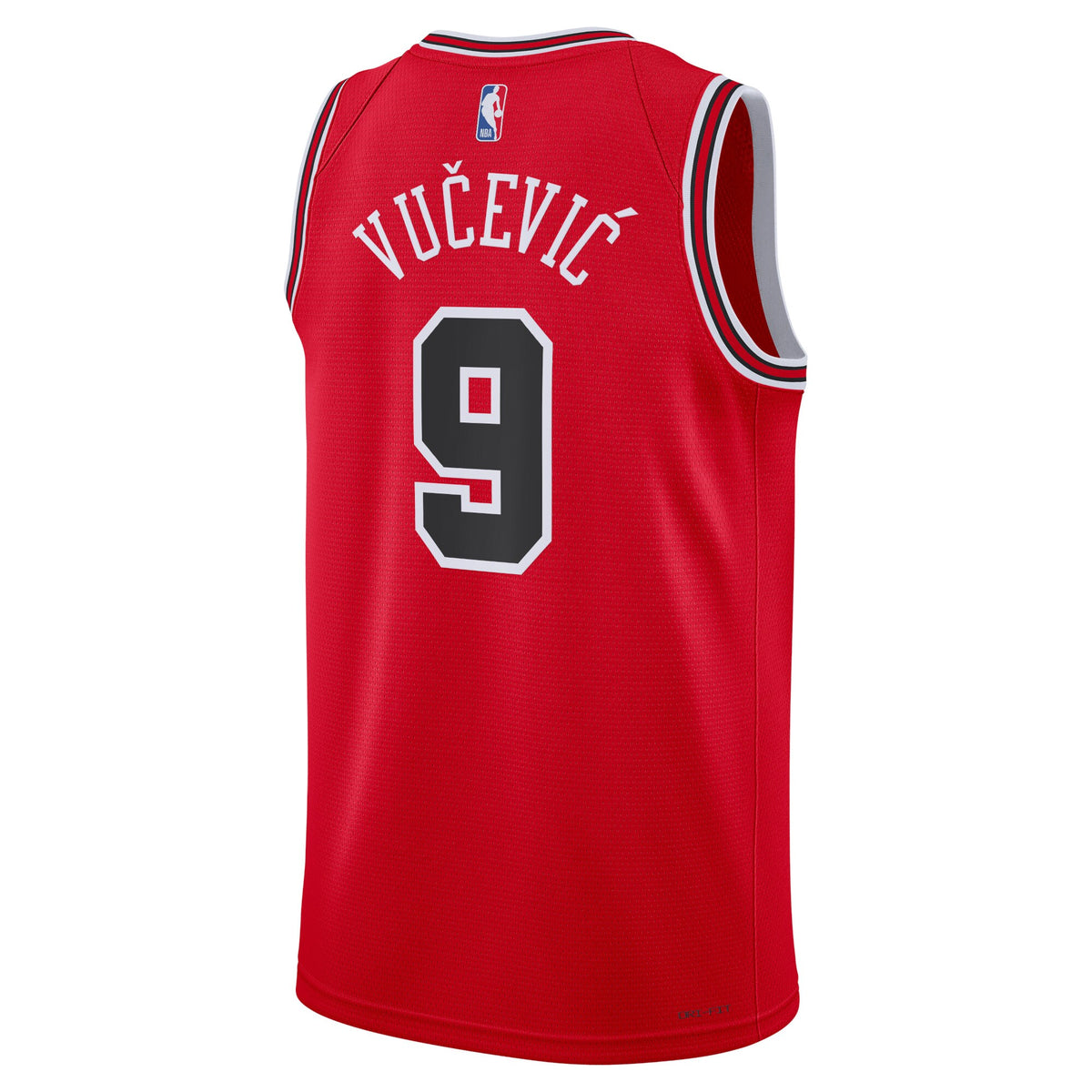 Chicago Bulls Nike Icon Edition Swingman Jersey - Red - Nikola Vučević - Unisex
