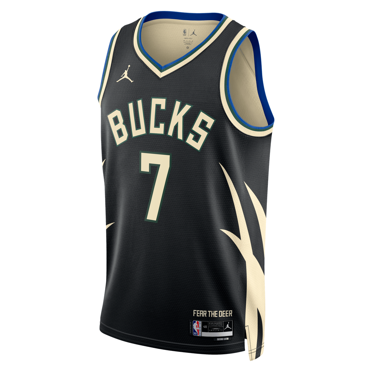 Milwaukee Bucks Jordan Brand Statement Edition Swingman Jersey - Hunter Green - Kevin Porter Jr. - Unisex