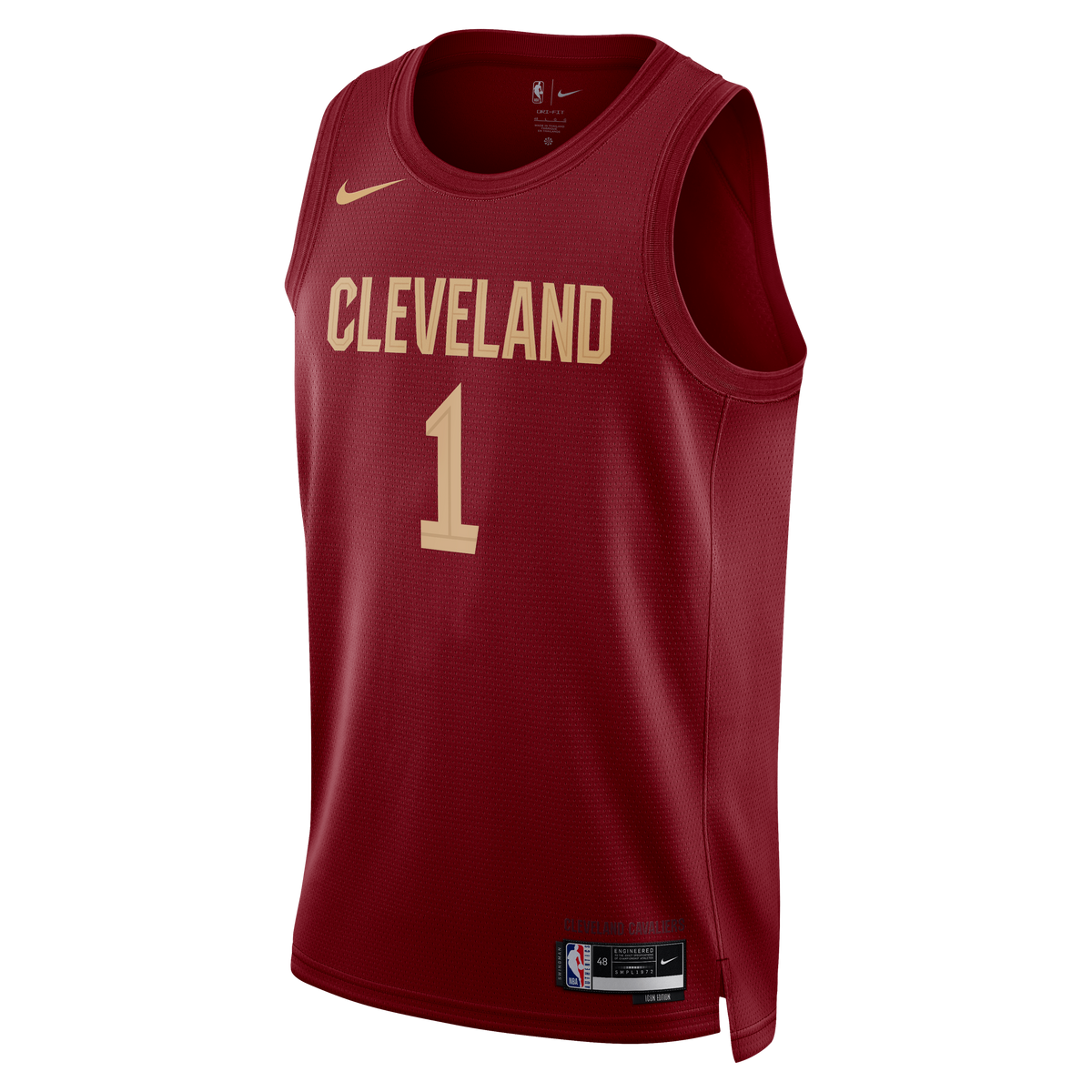Cleveland Cavaliers Nike Icon Edition Swingman Jersey - Wine - James Harden - Unisex