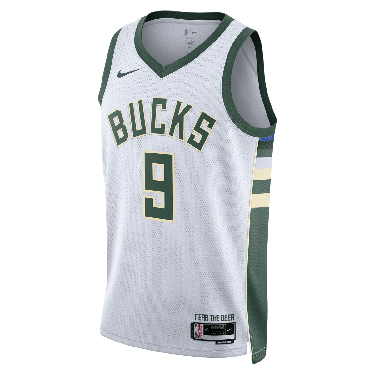 Milwaukee Bucks Nike Association Edition Swingman Jersey - White - Kel'el Ware - Unisex