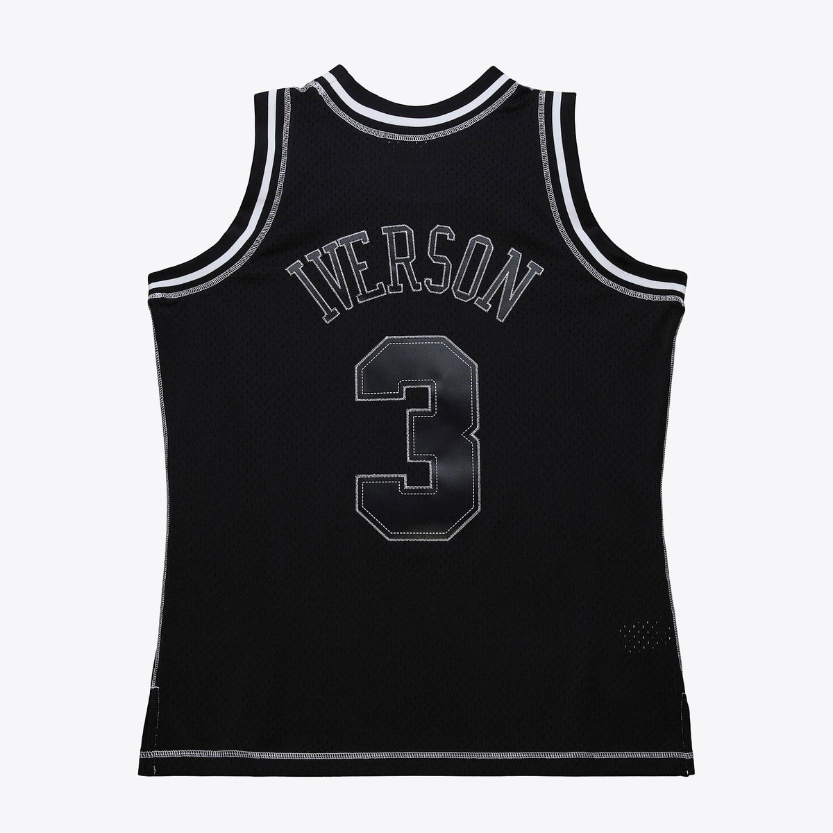 Philadelphia 76ers Mitchell & Ness Allen Iverson 1996 Contrast 2K Swingman Jersey - Black