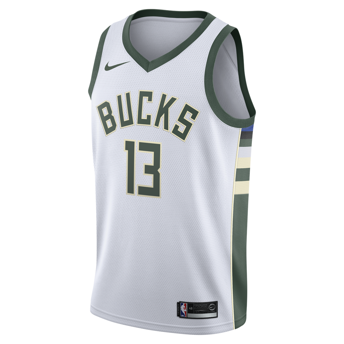 Milwaukee Bucks Nike Association Edition Swingman Jersey - White - Ryan Rollins - Youth
