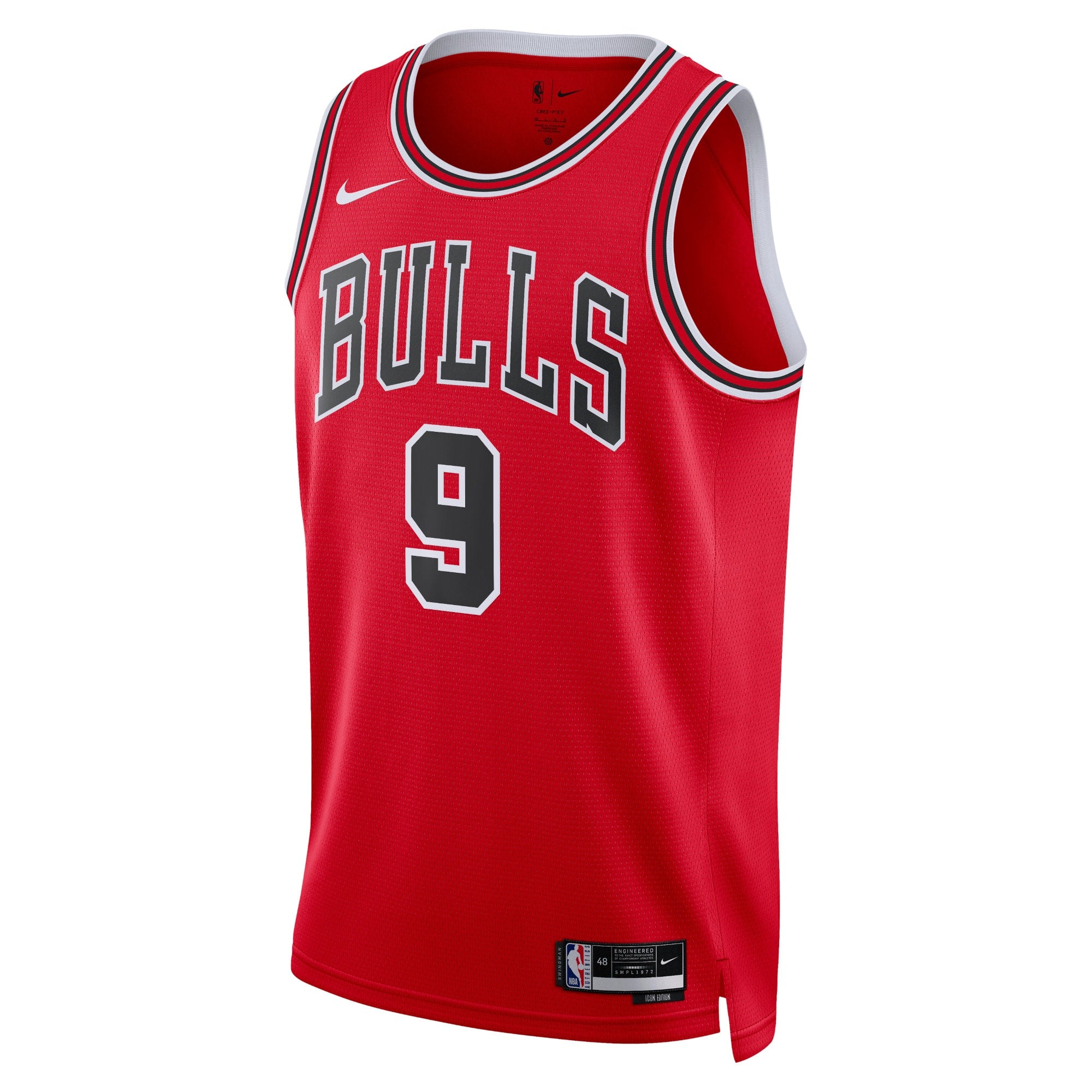 Chicago Bulls Nike Icon Edition Swingman Jersey - Red - Nikola Vučević - Unisex