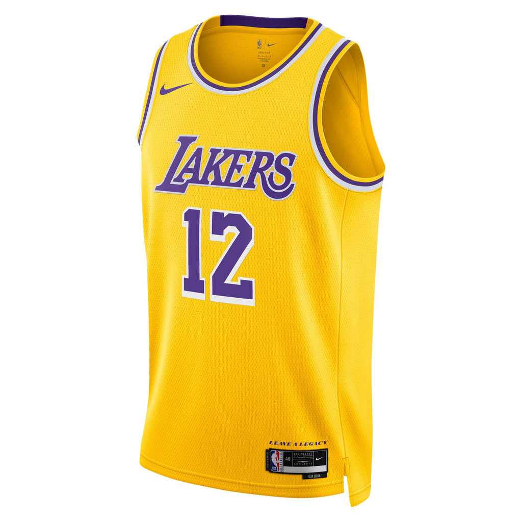 Los Angeles Lakers Nike Icon Edition Swingman Jersey - Gold - Jake LaRavia - Youth