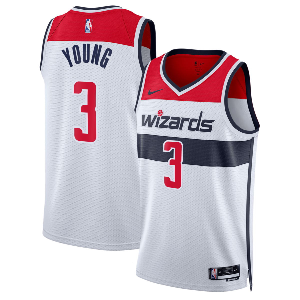 Washington Wizards Nike Association Edition Swingman Jersey - White - Trae Young - Unisex